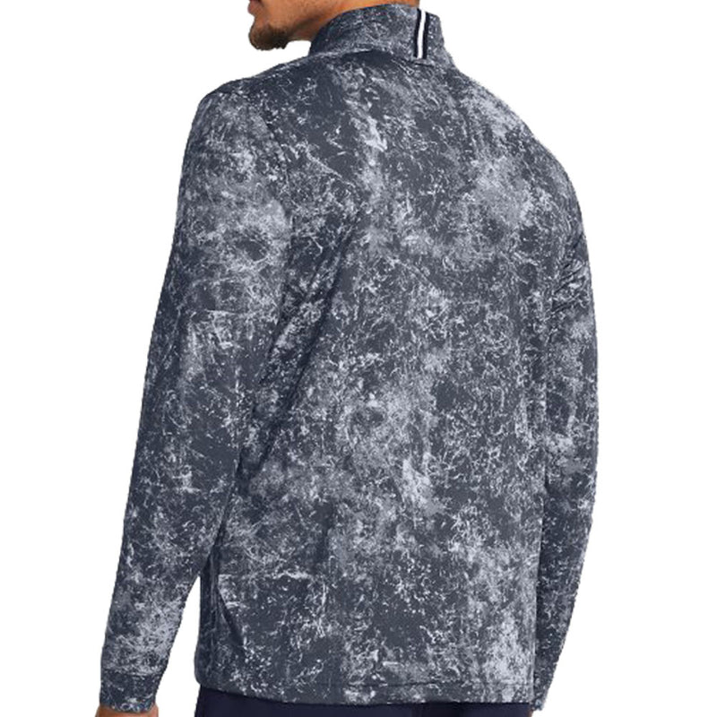 Under Armour Playoff Printed 1/4 Zip Pullover - Downpour Gray/Midnight Navy/Midnight Navy