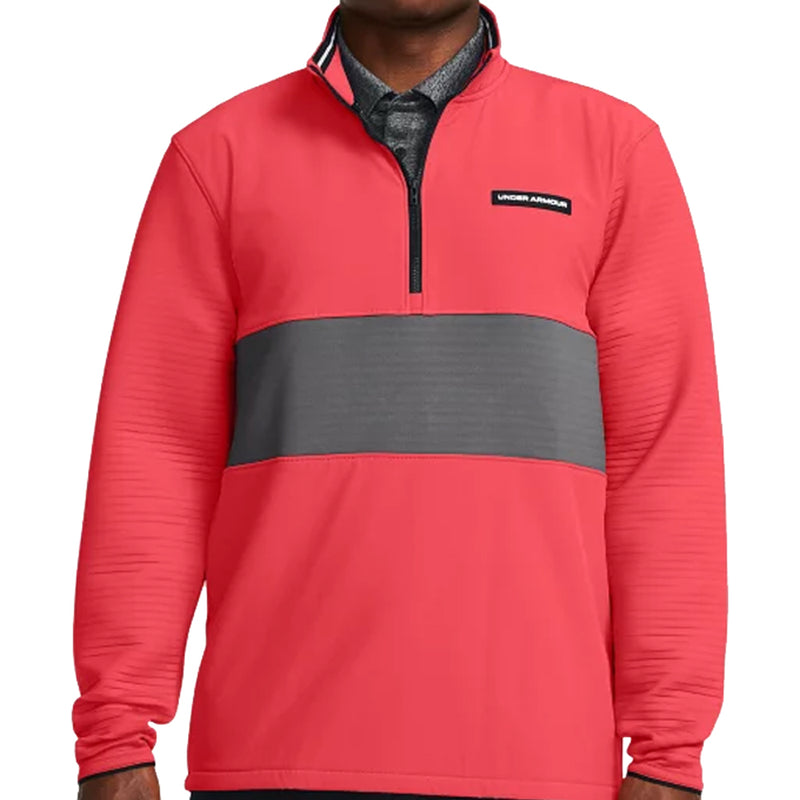 Under Armour Storm Daytona 1/2 Zip Pullover - Red Solstice/Castlerock/White