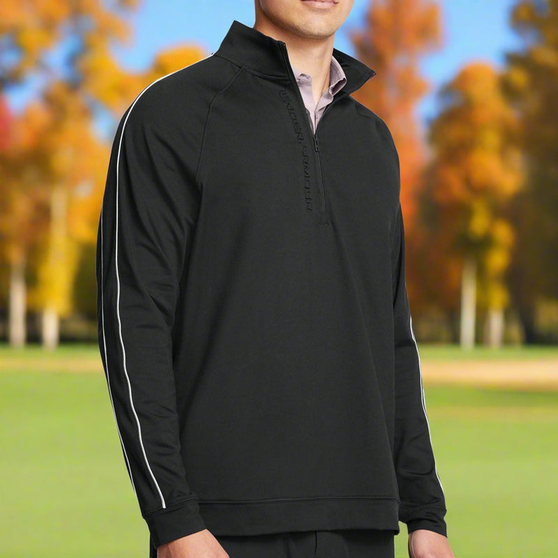 Under Armour Storm Midlayer 1/2 Zip - Black/White