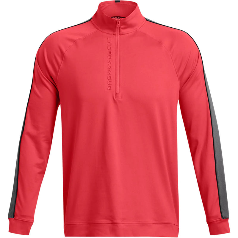 Under Armour Storm Midlayer 1/2 Zip Pullover - Red Solstice/Castlerock/White