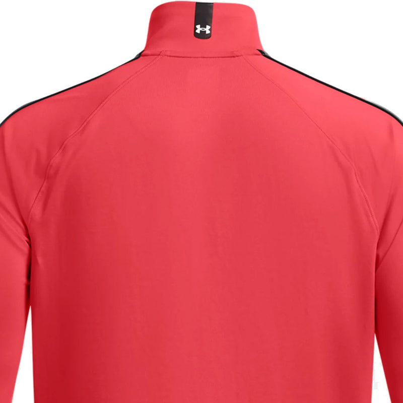 Under Armour Storm Midlayer 1/2 Zip Pullover - Red Solstice/Castlerock/White