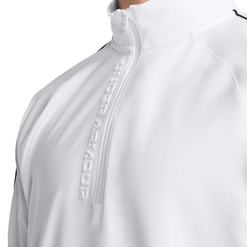 Under Armour Storm Midlayer 1/2 Zip Pullover - White/Midnight Navy/White