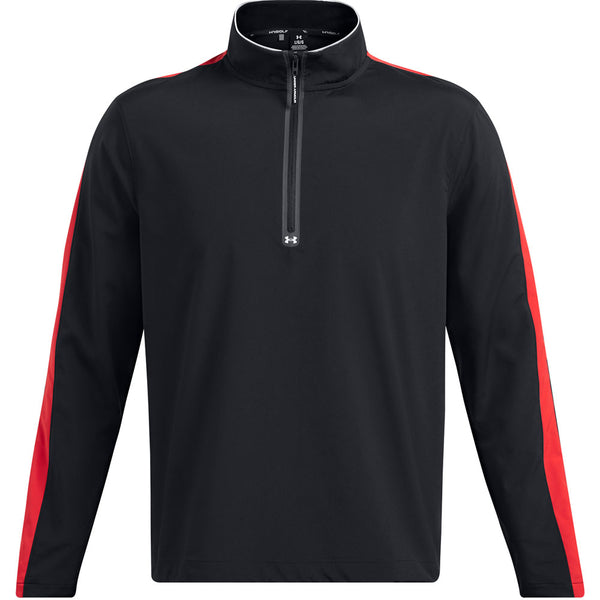 Under Armour Storm Windstrike 1/2 Zip Sweater - Black/Red