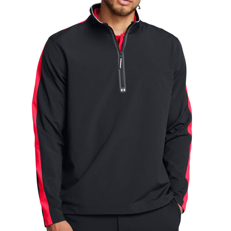 Under Armour Storm Windstrike 1/2 Zip Sweater - Black/Red