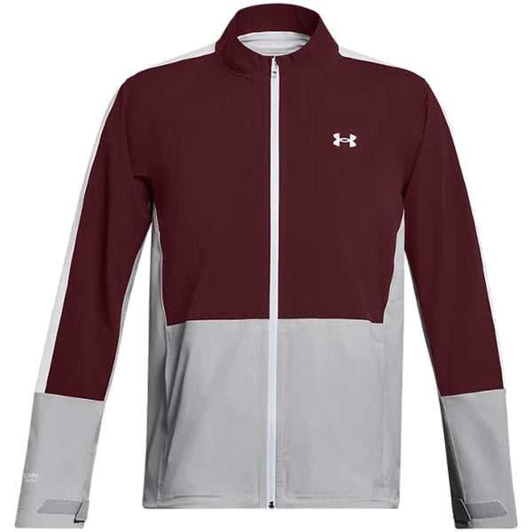 Under Armour Stormproof 3.0 Waterproof Jacket - Dark Maroon/Mod Grey