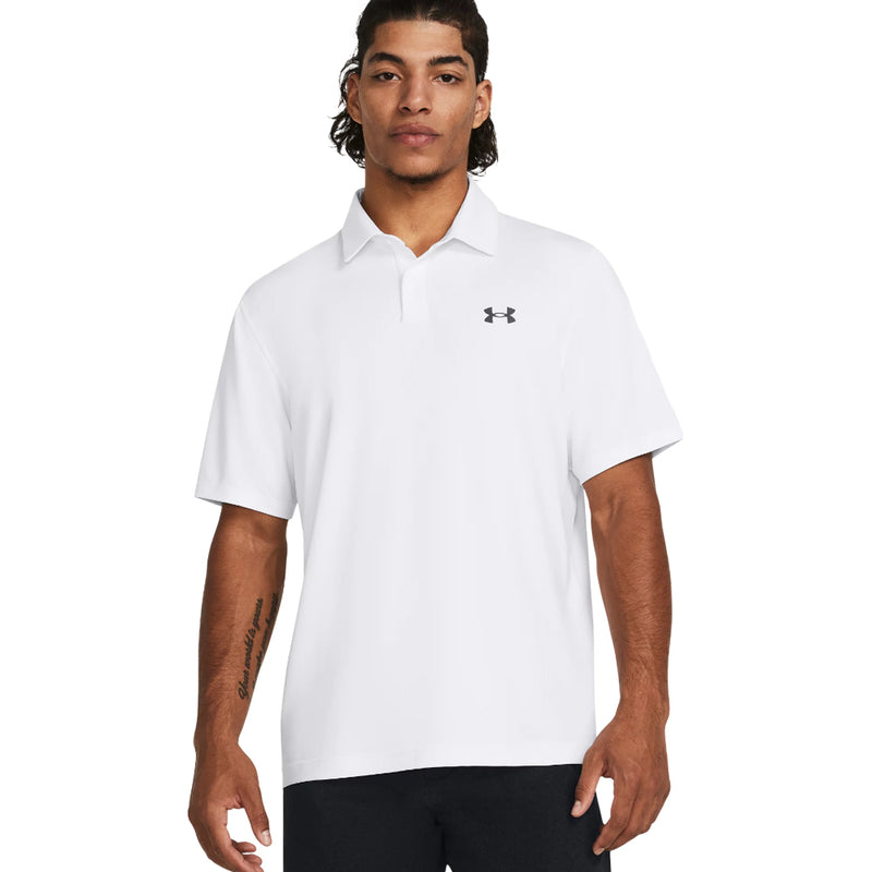 Under Armour T2G Polo Shirt - White/Pitch Gray