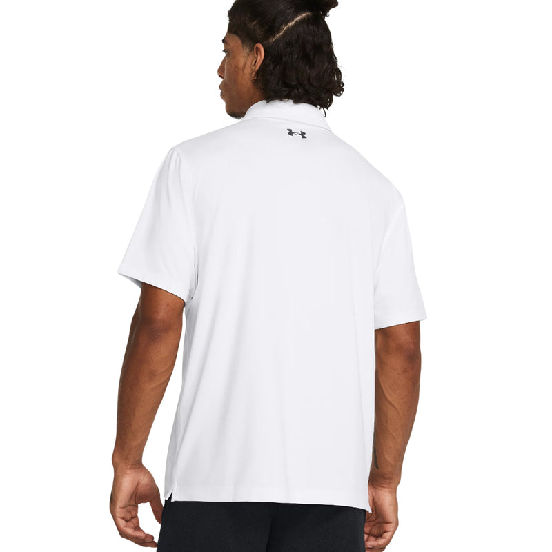 Under Armour T2G Polo Shirt - White/Pitch Gray