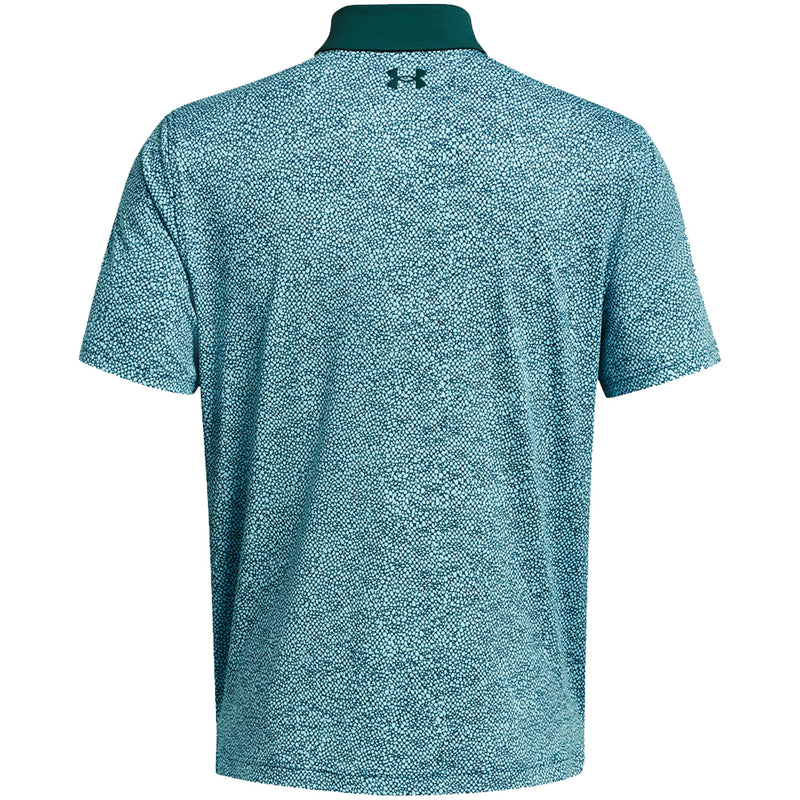 Under Armour T2G Printed Polo Shirt - Sky Blue/Hydro Teal/Hydro Teal