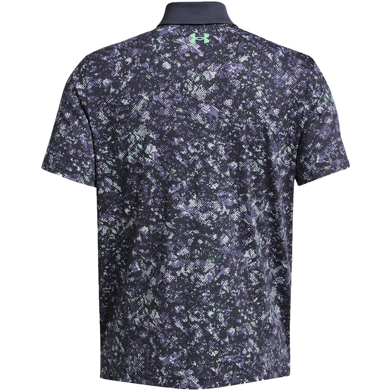 Under Armour T2G Printed Polo Shirt - Downpour Gray/Starlight/Matrix Green