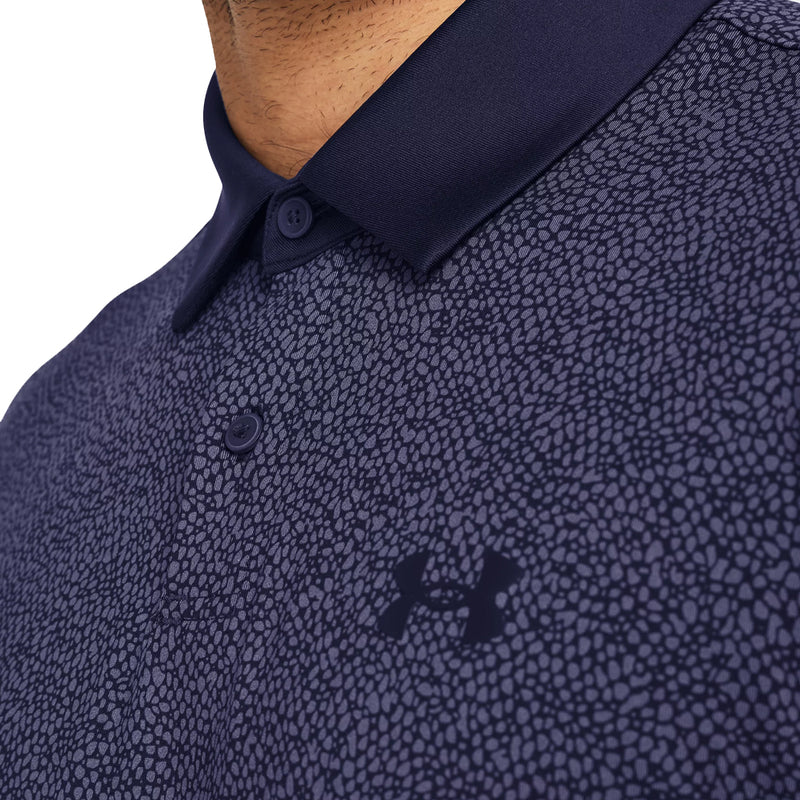 Under Armour T2G Printed Polo Shirt - Midnight Navy/Midnight Navy