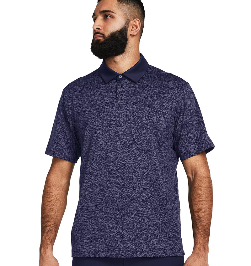 Under Armour T2G Printed Polo Shirt - Midnight Navy/Midnight Navy