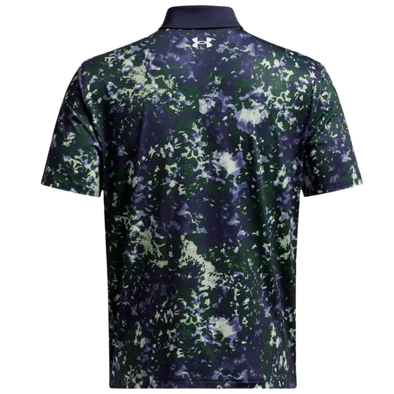 Under Armour T2G Printed Polo Shirt - Retro Green/Midnight Navy