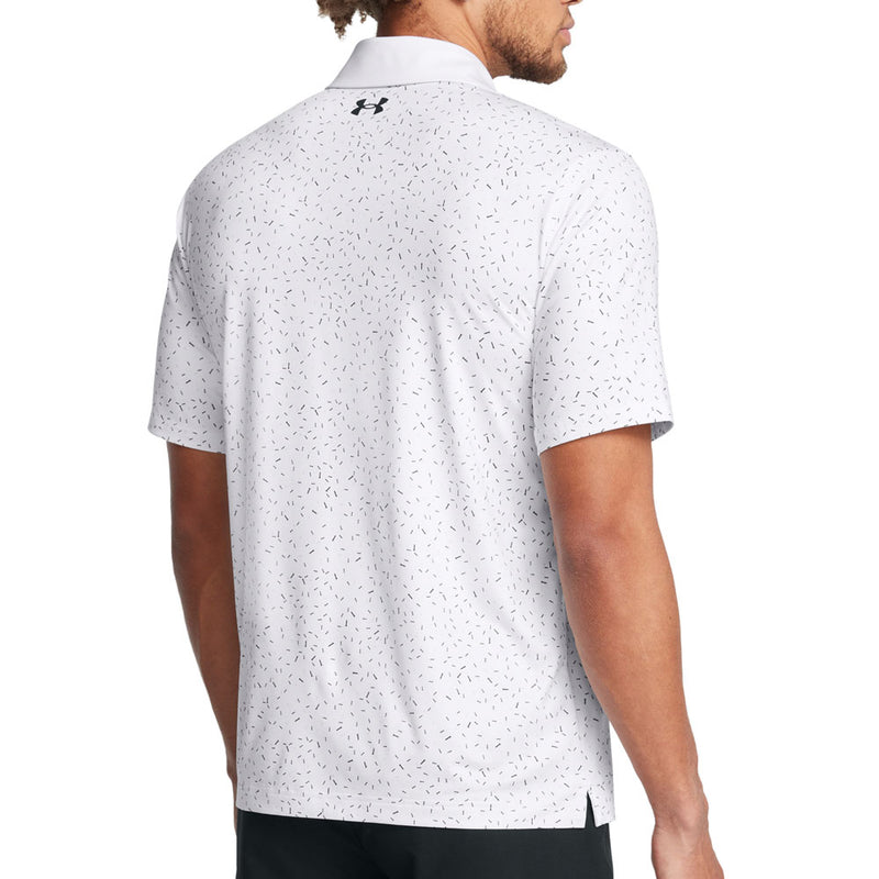 Under Armour T2G Printed Polo Shirt - White/Black