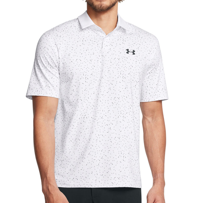 Under Armour T2G Printed Polo Shirt - White/Black