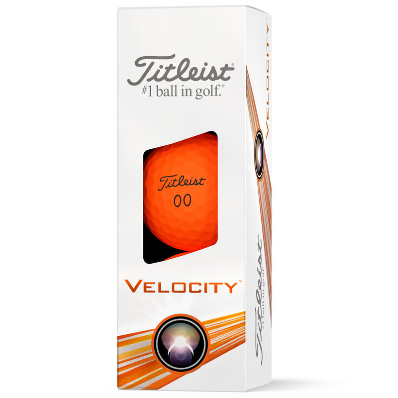 Titleist Velocity Golf Balls - Orange - 12 Pack