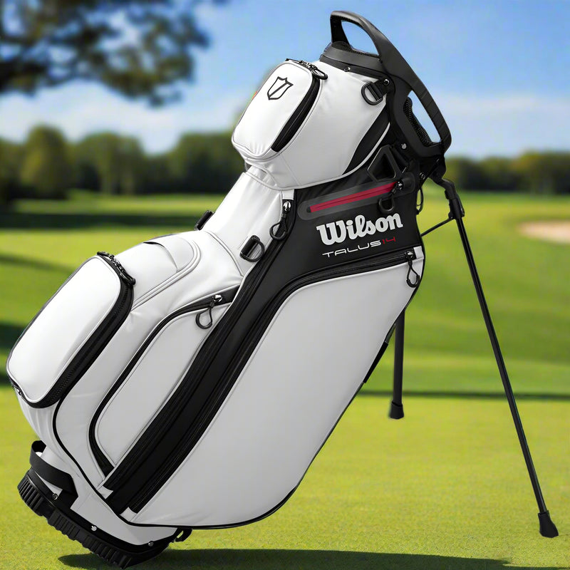 Wilson Talus Stand 14 Bag - White/Black