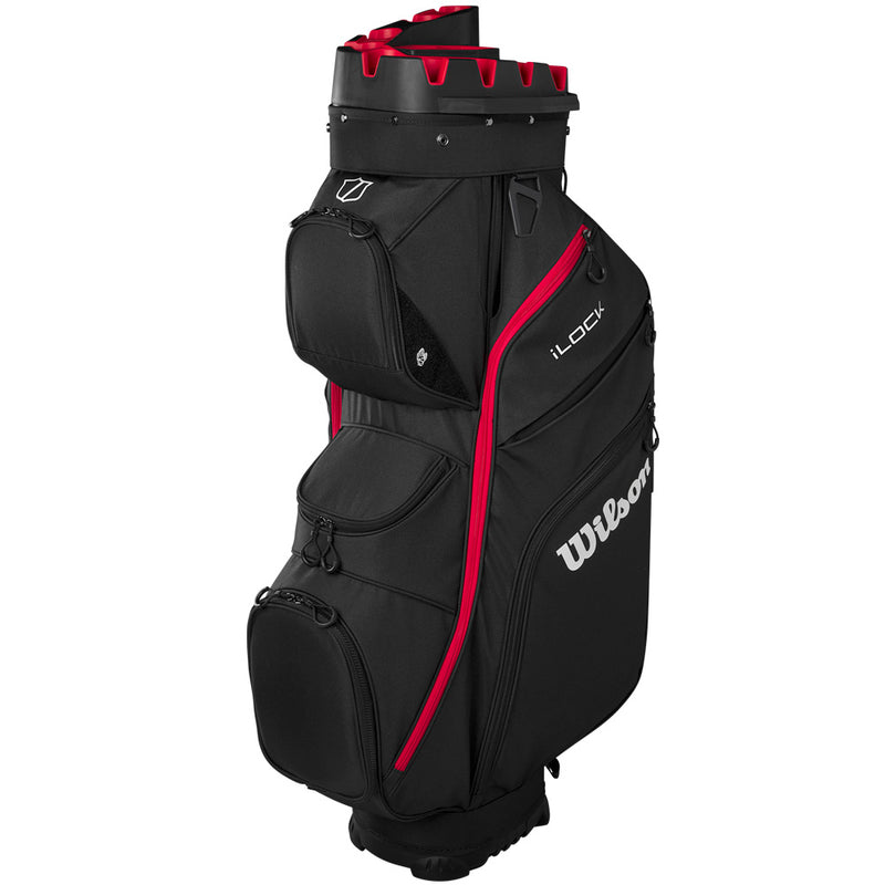 Wilson I-Lock Cart Bag - Black/Red