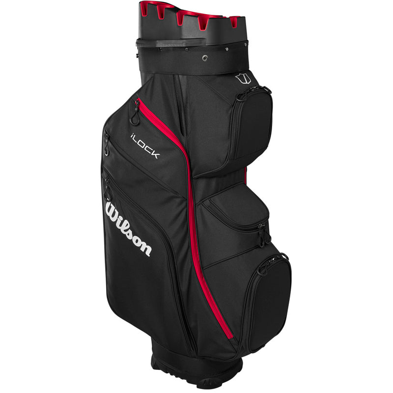 Wilson I-Lock Cart Bag - Black/Red