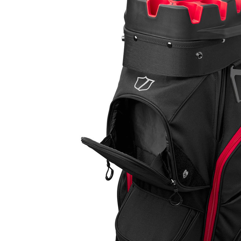 Wilson I-Lock Cart Bag - Black/Red