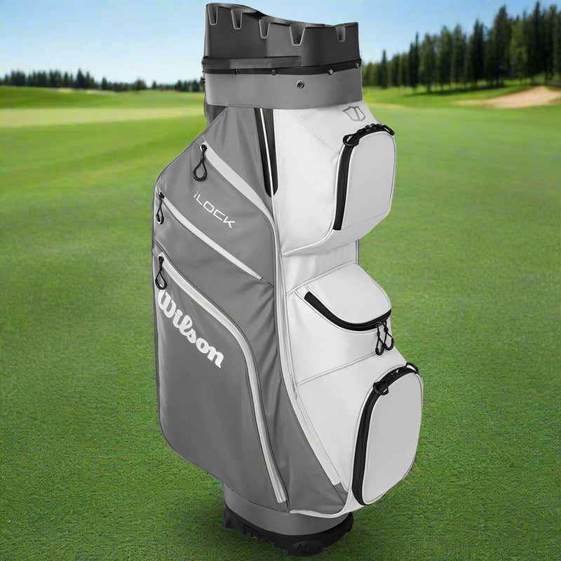 Wilson I-Lock Cart Bag - Grey/White/Black