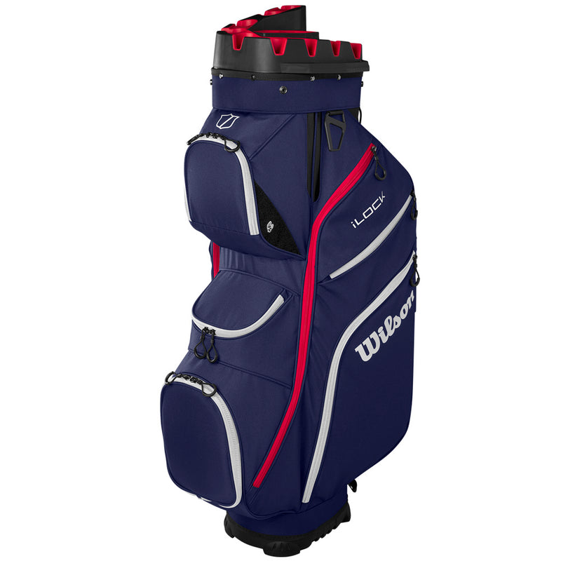 Wilson I-Lock Cart Bag - Navy/White/Red