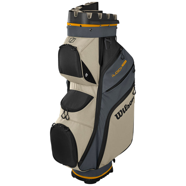 Wilson I-Lock Dry Cart Bag - Grey/Khaki/Orange