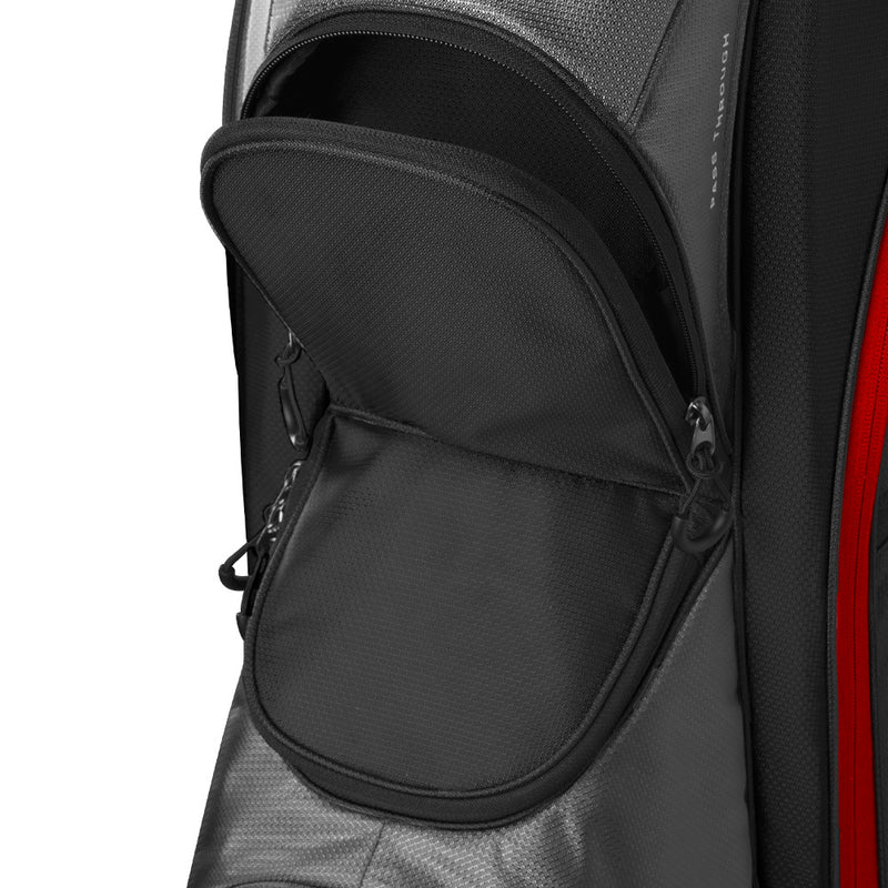 Wilson Feather Cart Bag - Black/Grey/Red