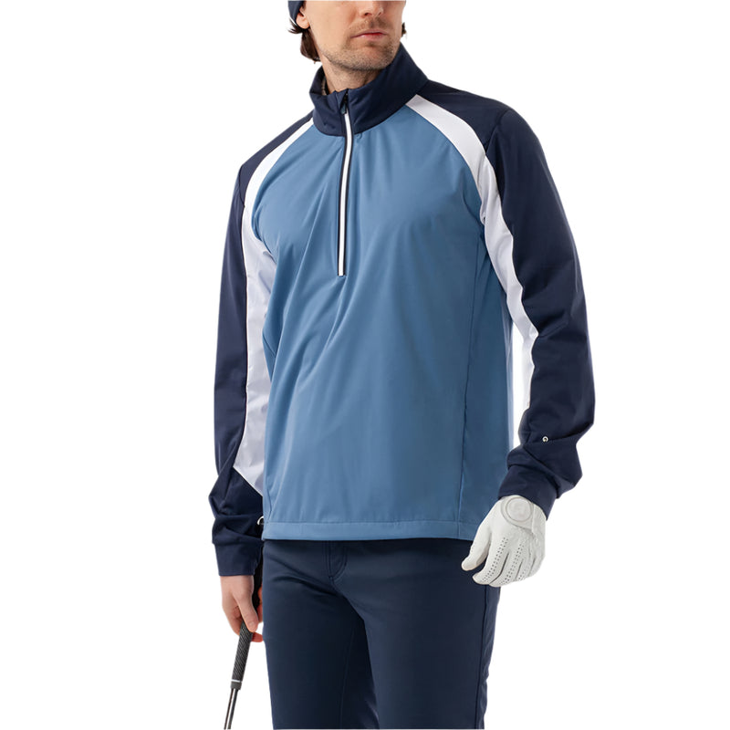 Galvin Green Laurent Windproof Pullover Jacket - Moonlight Blue/Navy