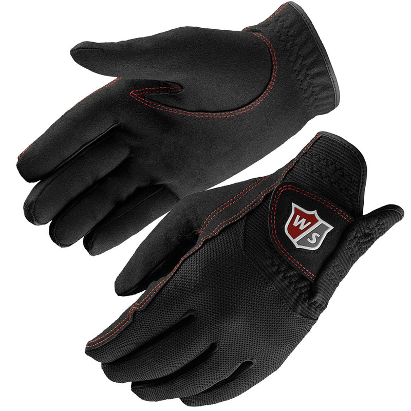 Wilson Rain Golf Gloves (Pair) - Black