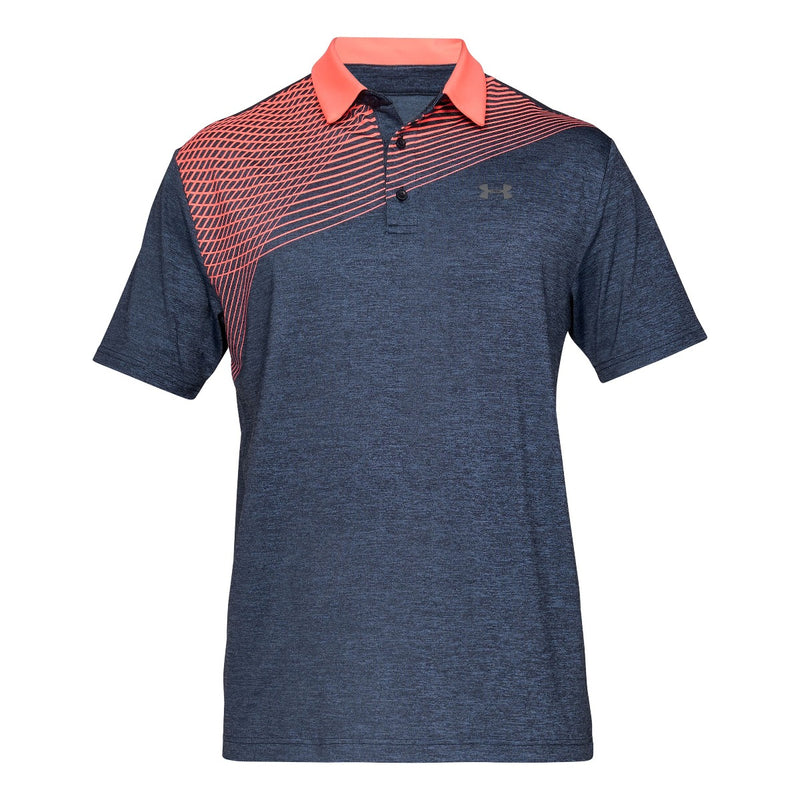 Under Armour Men's Playoff Polo 2.0 Backswing Graphic - Academy/Pitch Grey