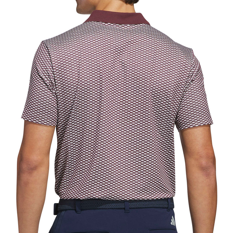 adidas Beyond the Course Textured Polo Shirt - Aurora Ruby