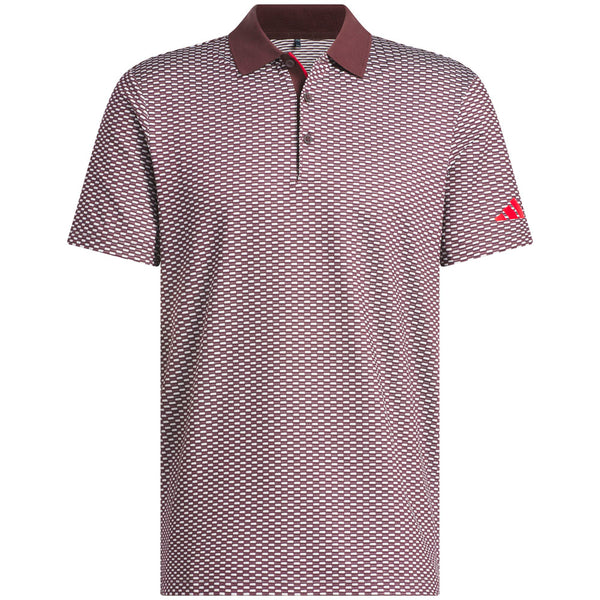 adidas Beyond the Course Textured Polo Shirt - Aurora Ruby