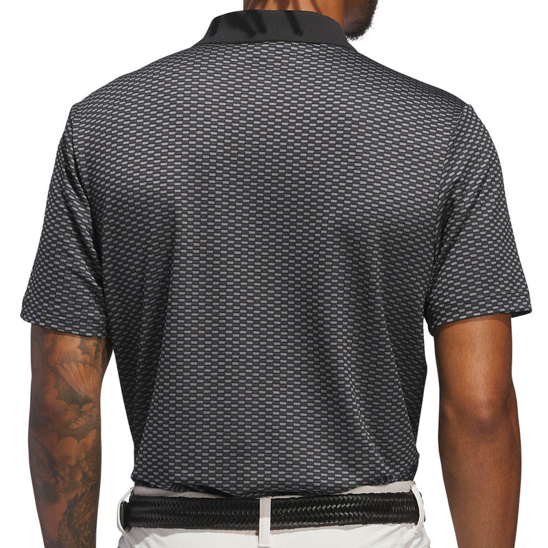 adidas Beyond the Course Textured Polo Shirt - Black