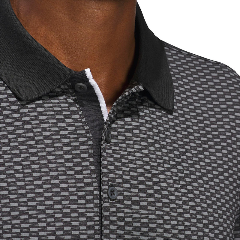 adidas Beyond the Course Textured Polo Shirt - Black