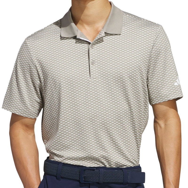 adidas Beyond the Course Textured Polo Shirt - Putty Beige