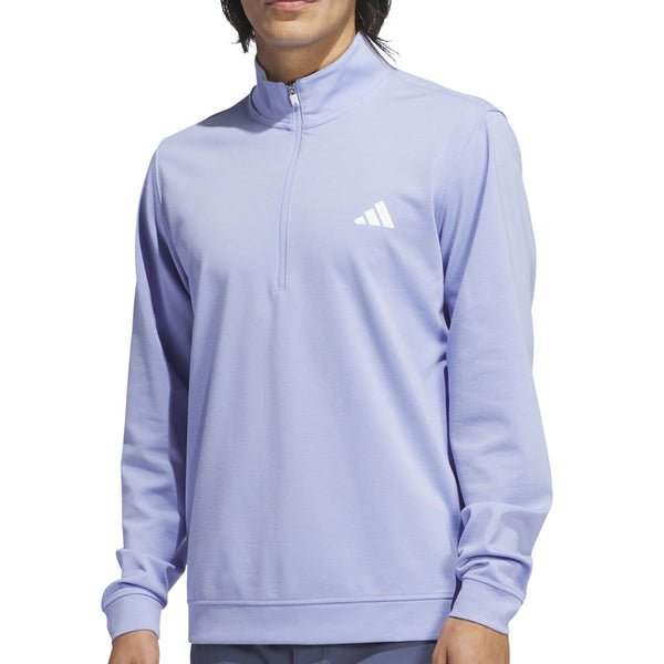 adidas Elevated 1/4 Zip Pullover - Blue Spark