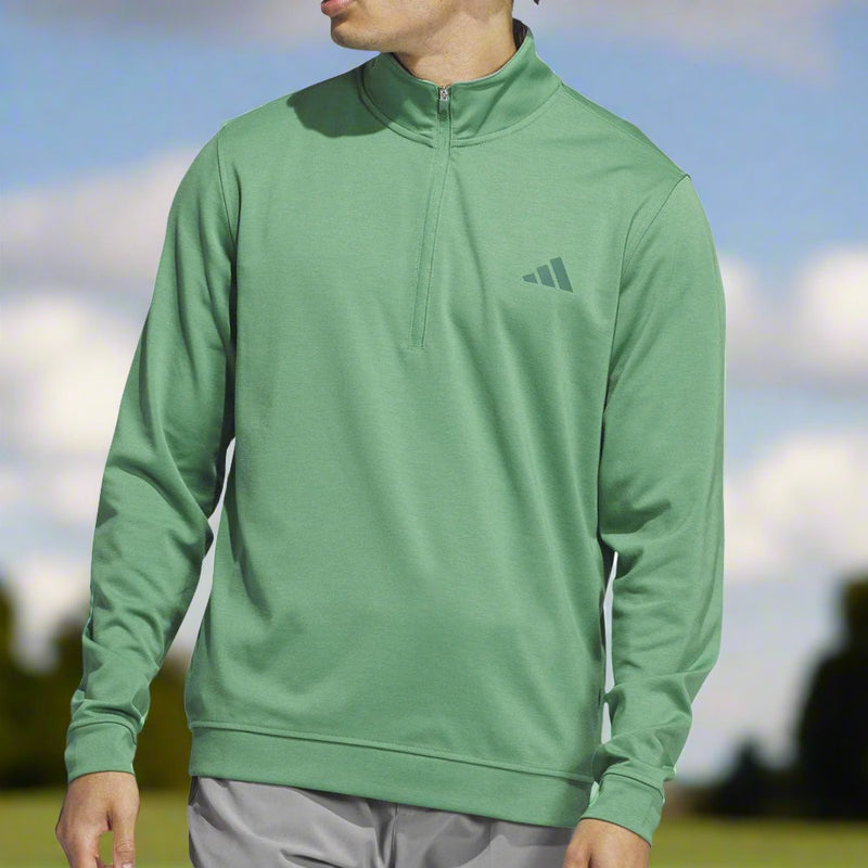 adidas Elevated 1/4 Zip Pullover - Preloved Green