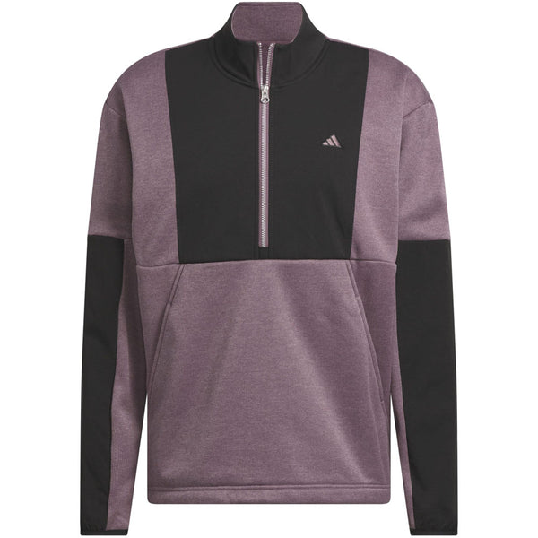 adidas Go-To DWR Hybrid 1/2 Zip Pullover - Shadow Fig/Black