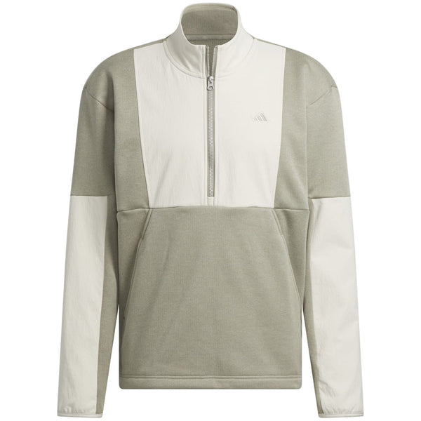 adidas Go-To DWR Hybrid 1/2 Zip Pullover - Silver Pebble/Alumina