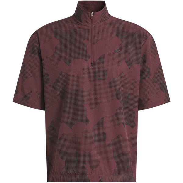 adidas Go-To Dwr Short Sleeve 1/2 Zip Pullover - Aurora Ruby