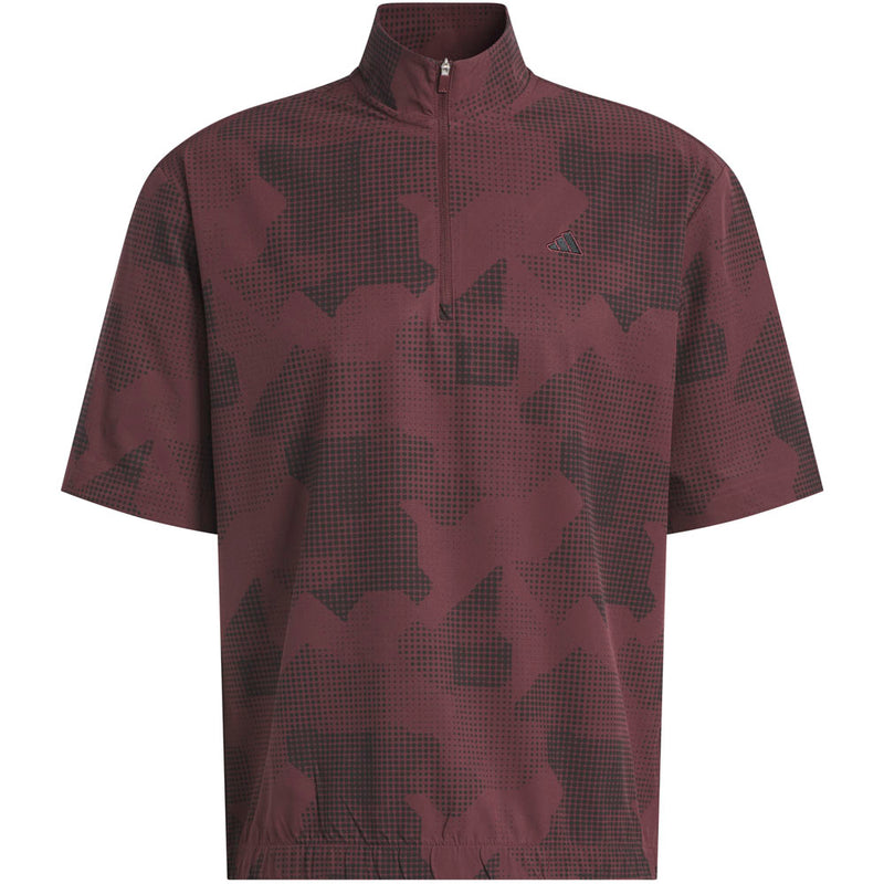 adidas Go-To Dwr Short Sleeve 1/2 Zip Pullover - Aurora Ruby