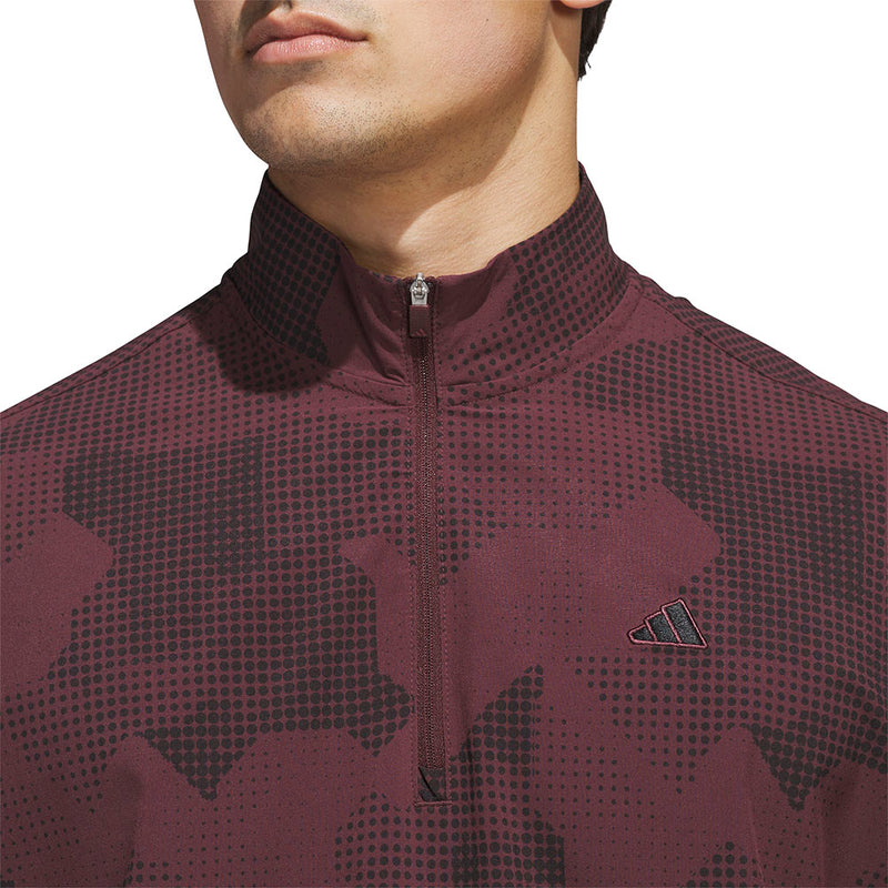 adidas Go-To Dwr Short Sleeve 1/2 Zip Pullover - Aurora Ruby