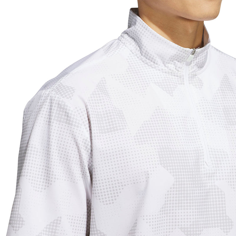 adidas Go-To Dwr Short Sleeve 1/2 Zip Pullover - White