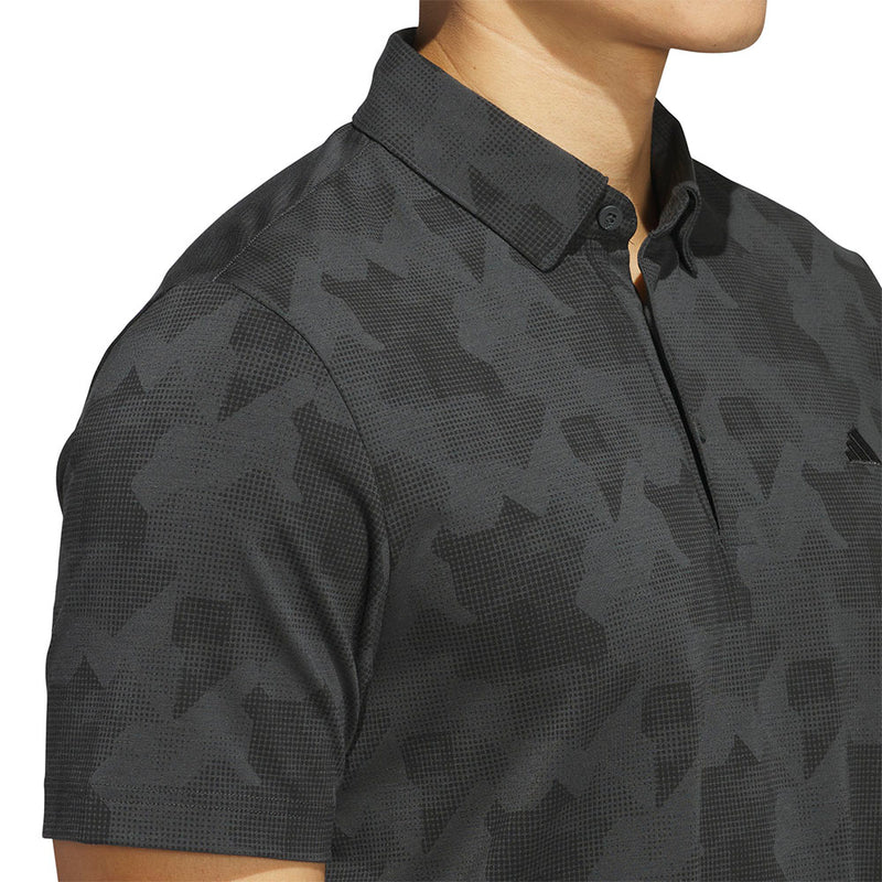 adidas Go-To Printed Polo Shirt - Carbon/Black