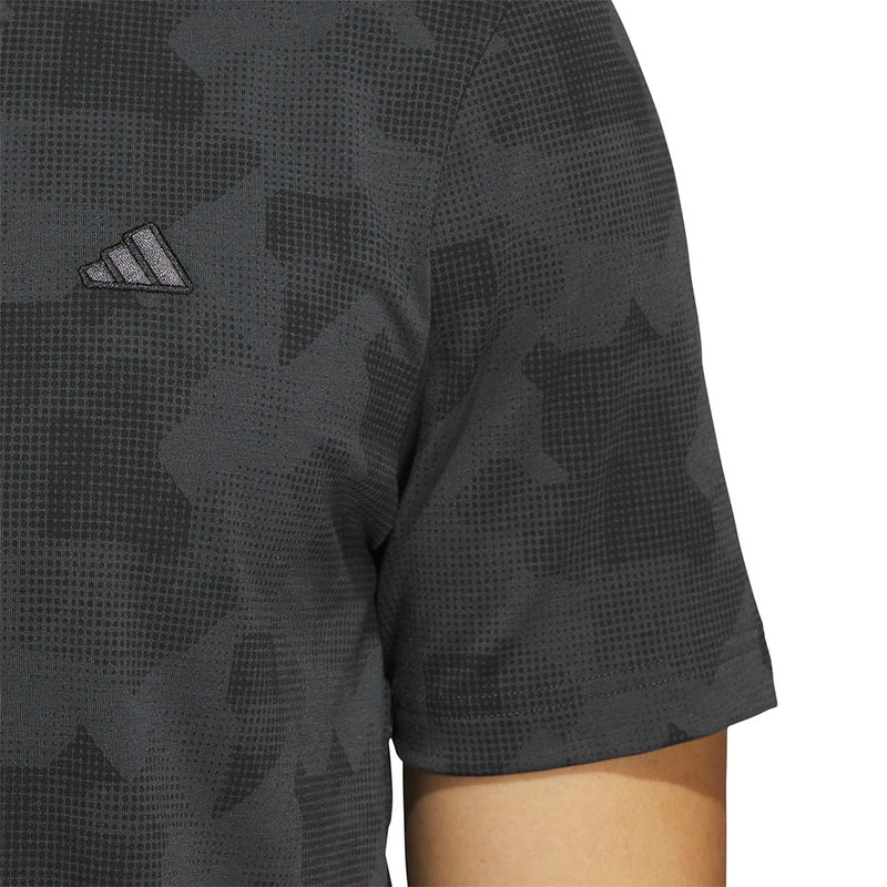 adidas Go-To Printed Polo Shirt - Carbon/Black