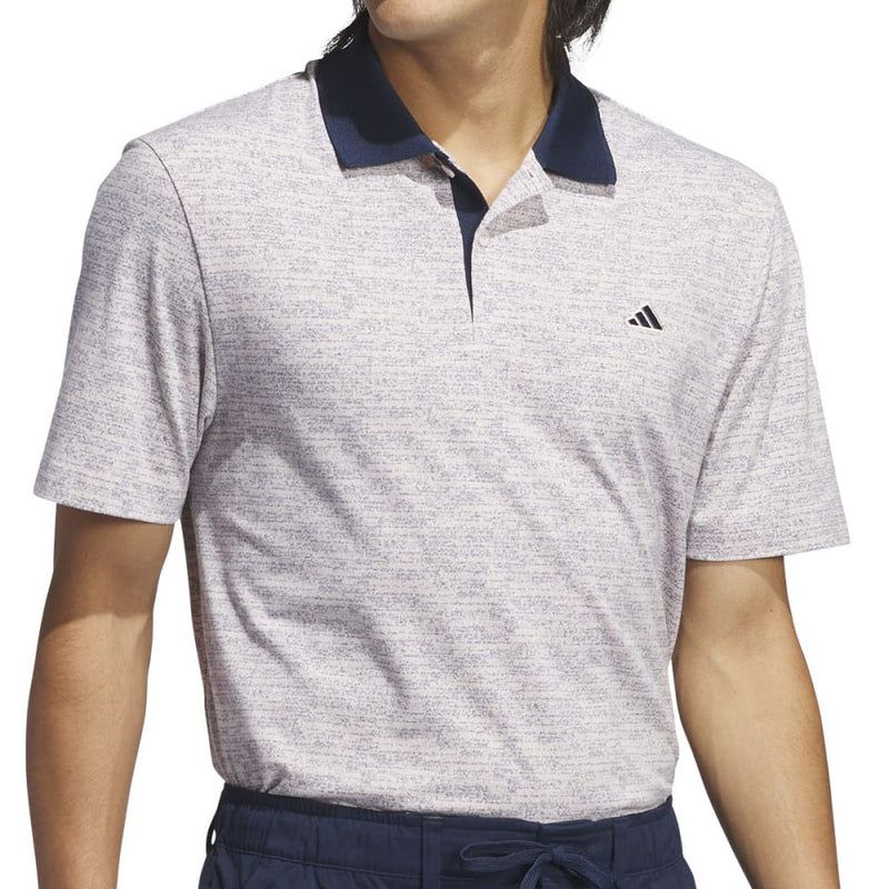 adidas Go-To Printed Polo Shirt - Sandy Pink Mel