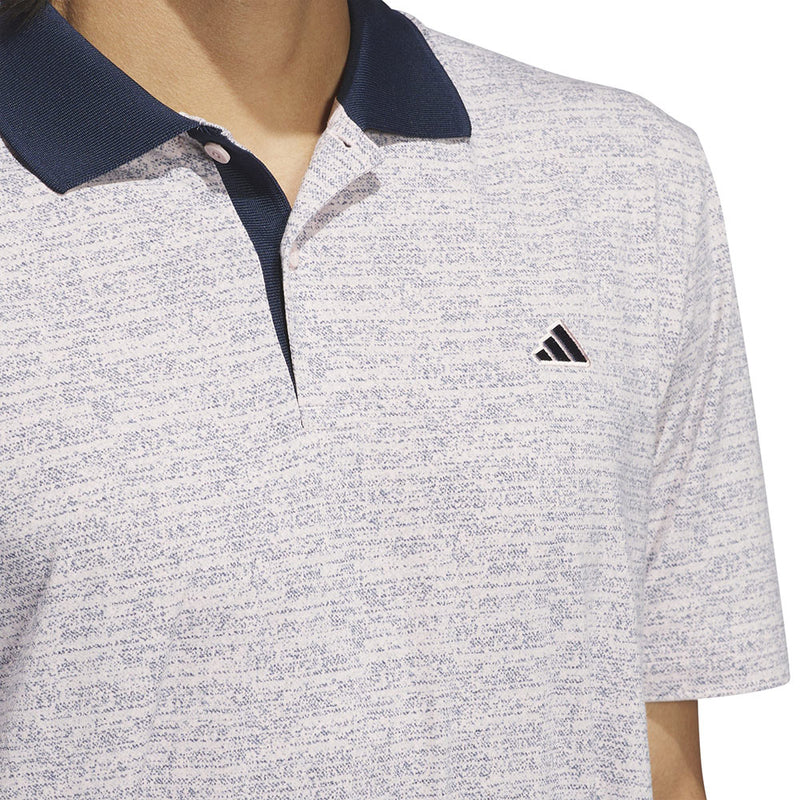 adidas Go-To Printed Polo Shirt - Sandy Pink Mel