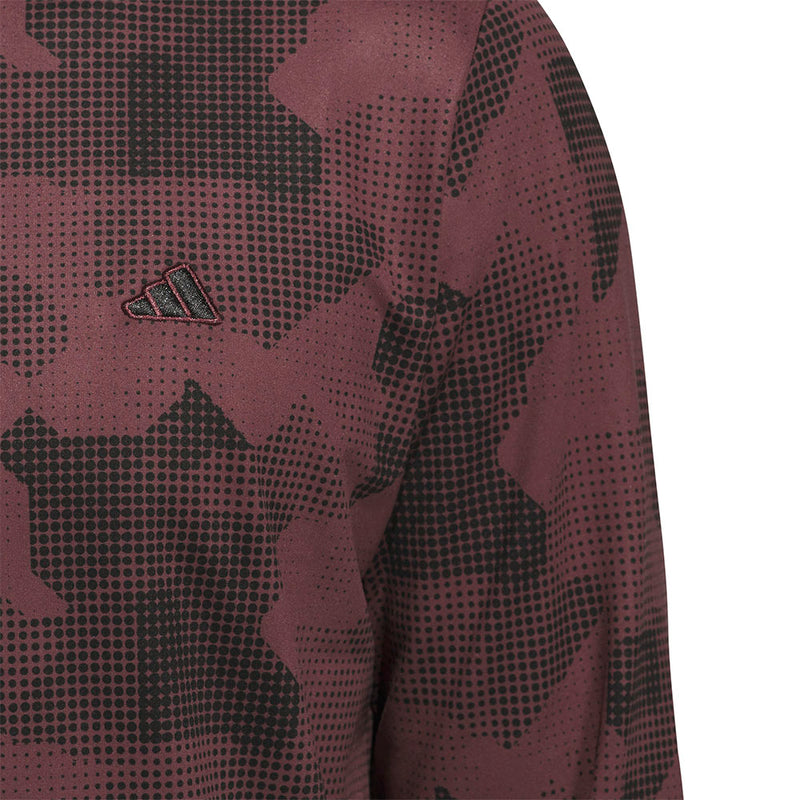 adidas Go-To Printed 1/4 Zip Pullover - Aurora Ruby