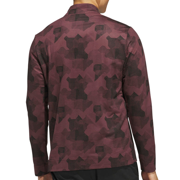 adidas Go-To Printed 1/4 Zip Pullover - Aurora Ruby