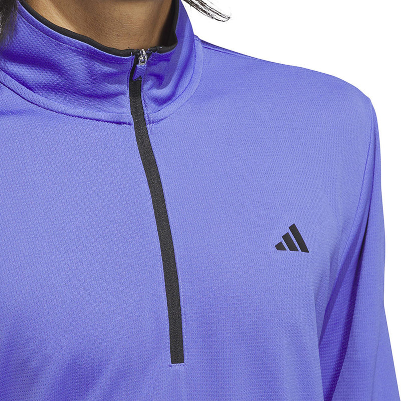 adidas Lightweight 1/2 Zip Top - Cobalt Blue